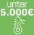 Grünes Icon mit der Aufschrift „unter 5.000€“ und einem Thermometer-Symbol.